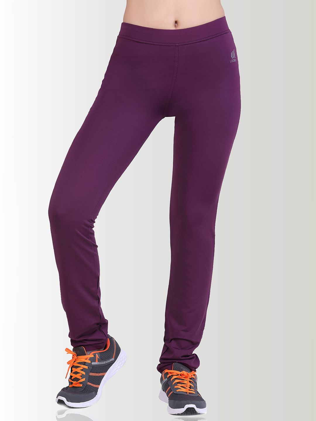 LAASA SPORTS Women Purple Regular Fit Solid Track Pant Price in India