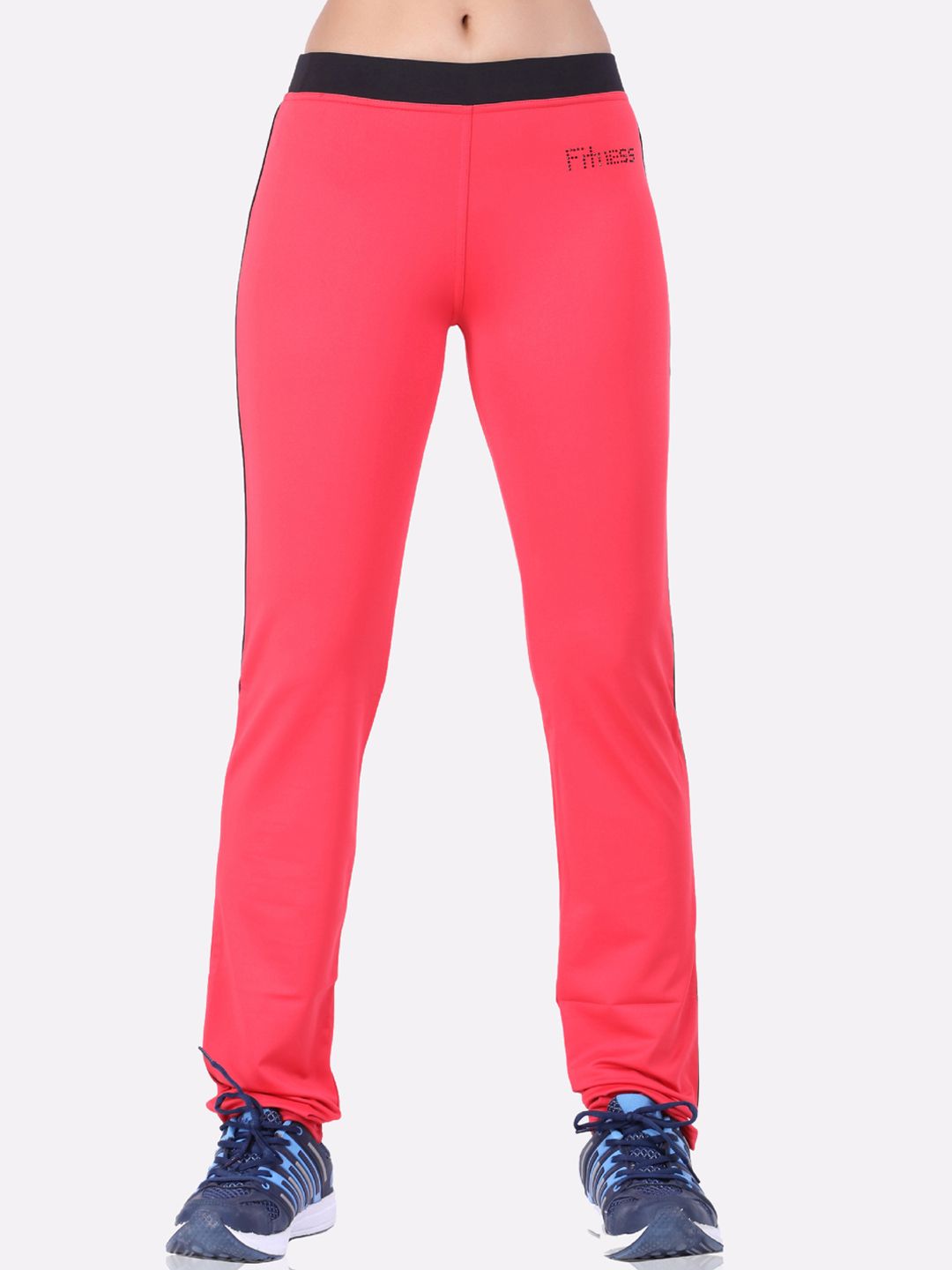 LAASA SPORTS Women Red Solid Track Pants Price in India