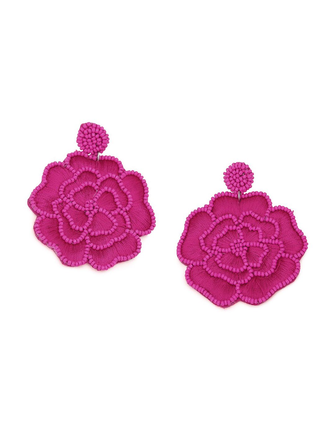 FOREVER 21 Pink Contemporary Drop Earrings Price in India
