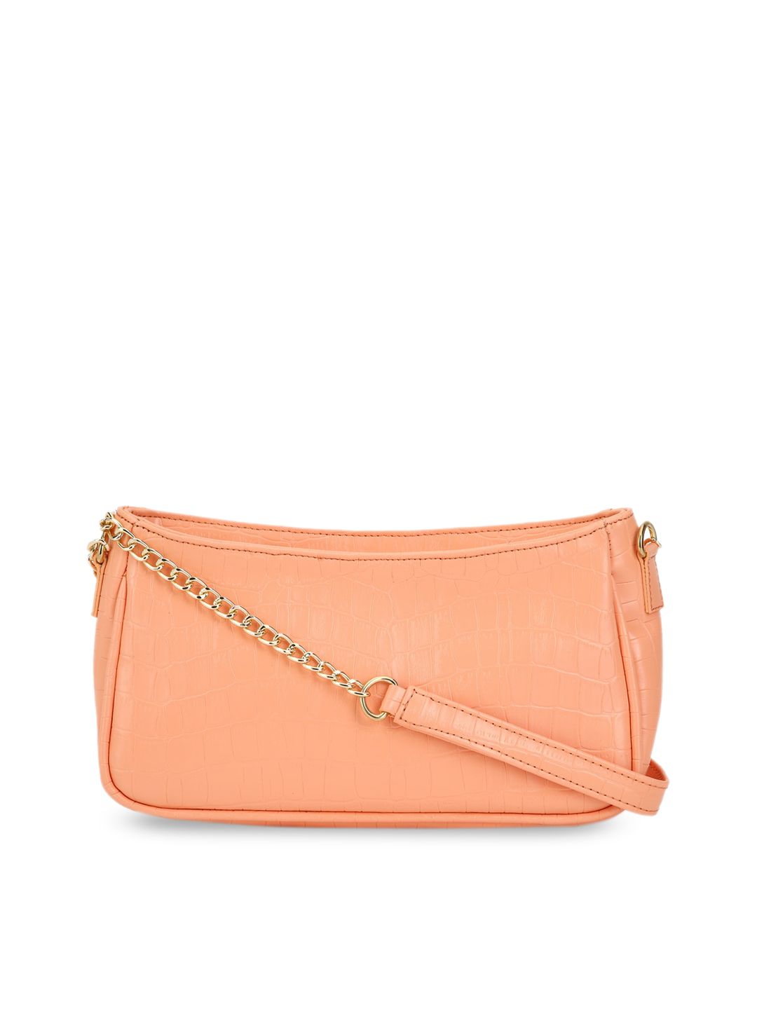 FOREVER 21 Orange PU Structured Sling Bag Price in India