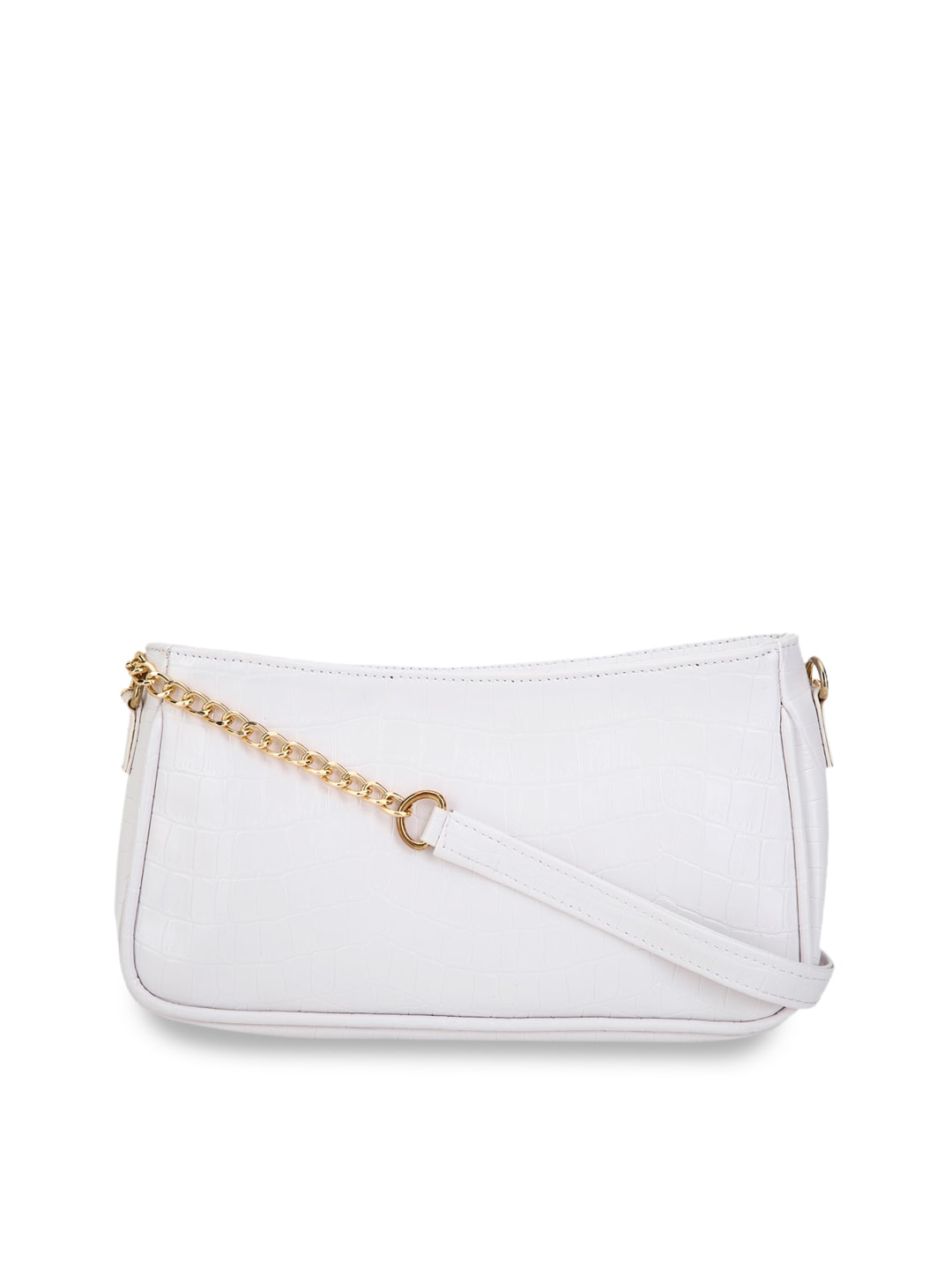 FOREVER 21 White PU Structured Sling Bag Price in India
