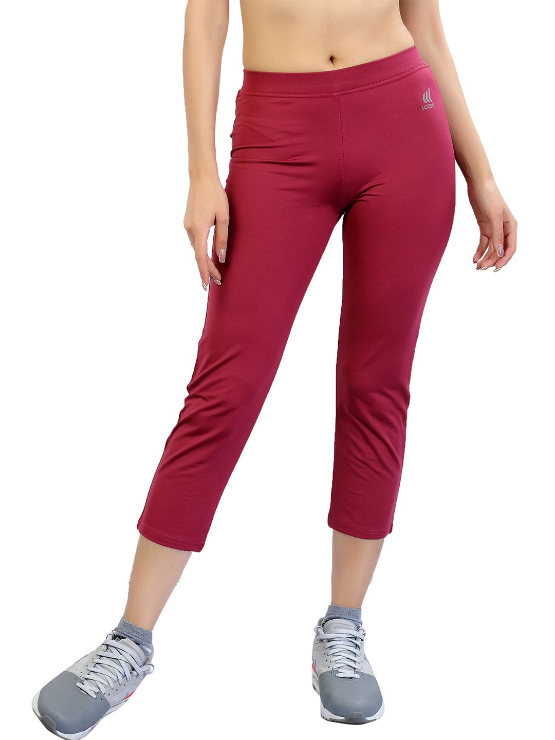 LAASA SPORTS Women Red Capri Track Pant Price in India