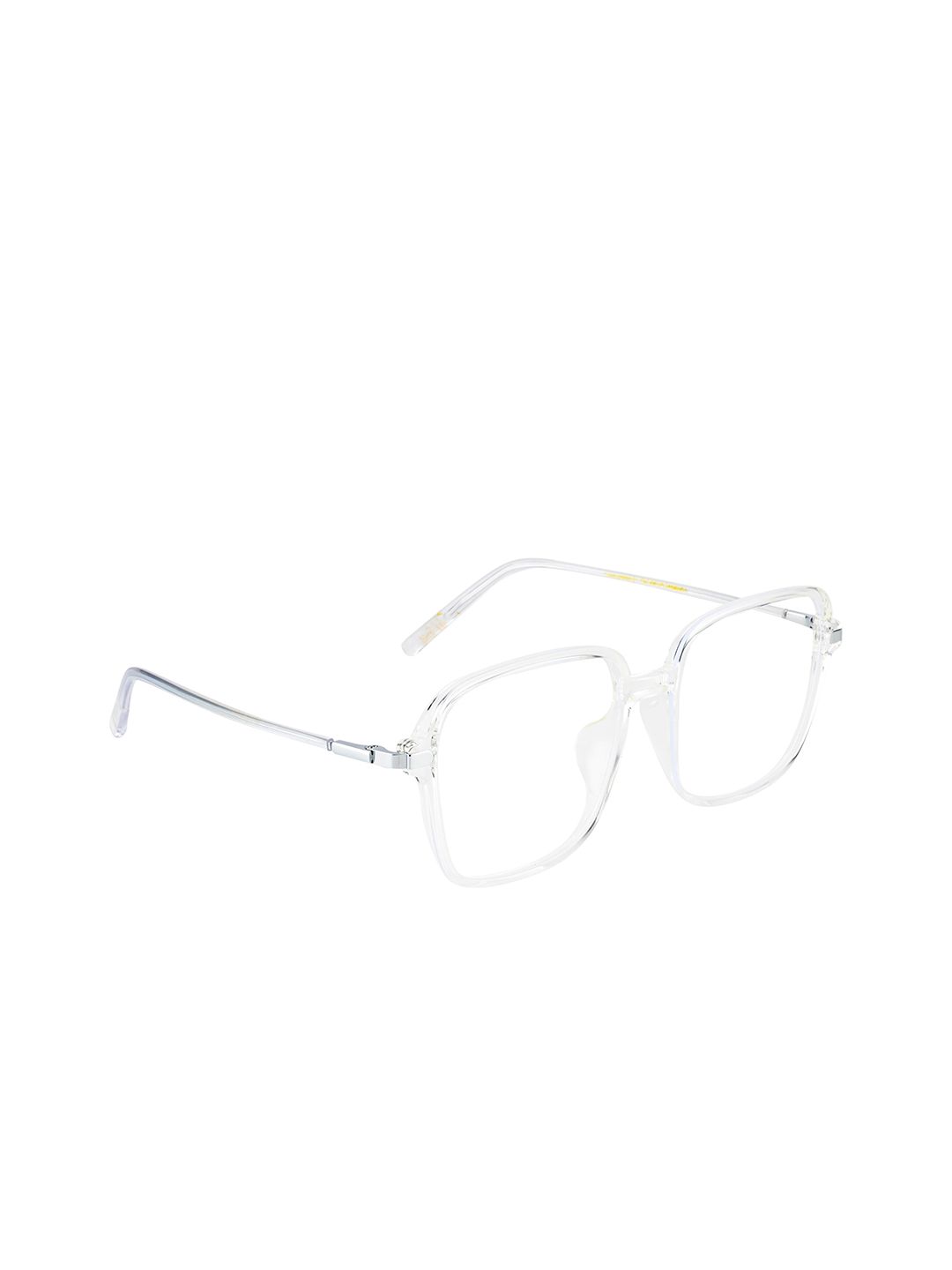 Ted Smith Unisex Transparent Full Rim Square Frames TS-363_CRY Price in India