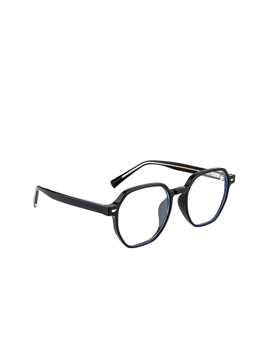 Ted Smith Unisex Black Full Rim Square Frames TS-356_BLK Price in India