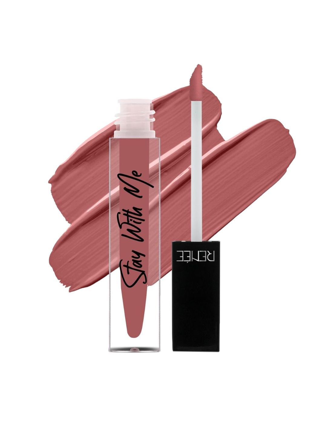 Renee Stay With Me Matte Vegan Lip Colour 5 ml - Desire For Brown Price in India