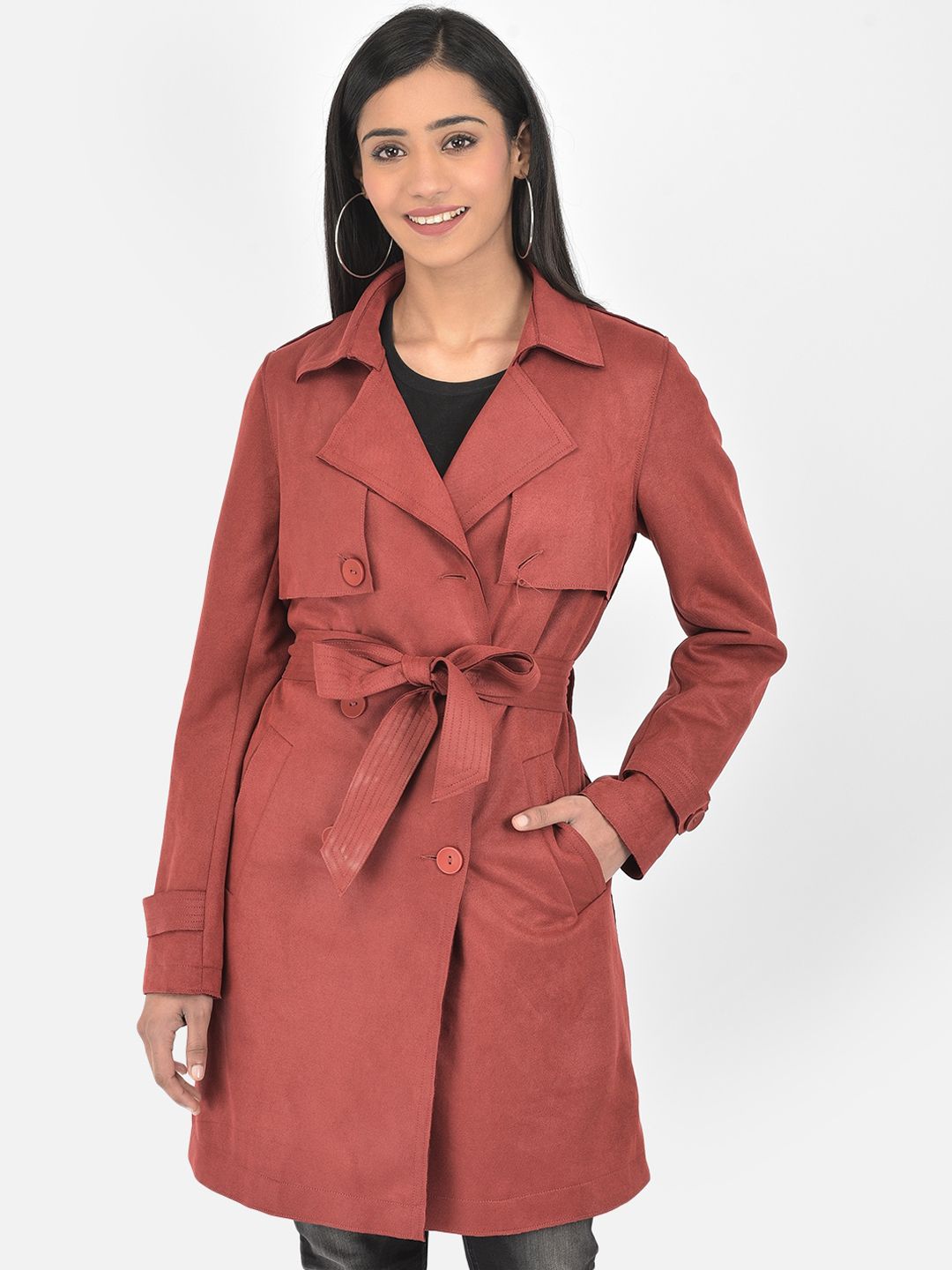 Latin Quarters Women Rust Longline Tailored Jacket Price in India