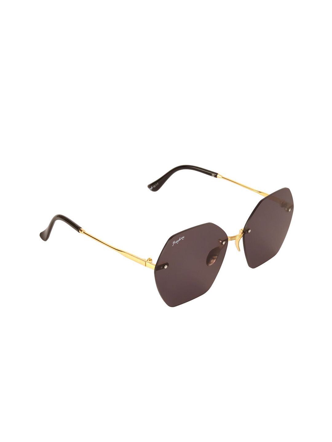 Floyd Unisex Black Lens & Gold-Toned Other Sunglasses with UV Protected Lens Price in India