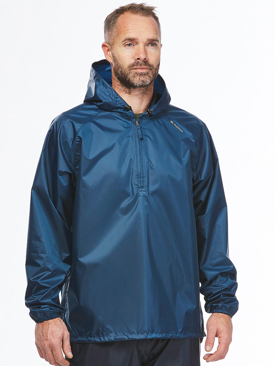 Buy Decathlon Men Blue Solid Hiking Waterproof Half-Zip Hiking and