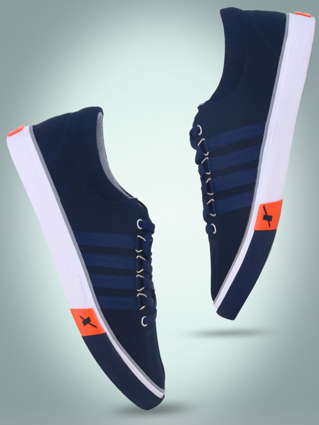 Sparx Men Navy Blue Colourblocked Sneakers