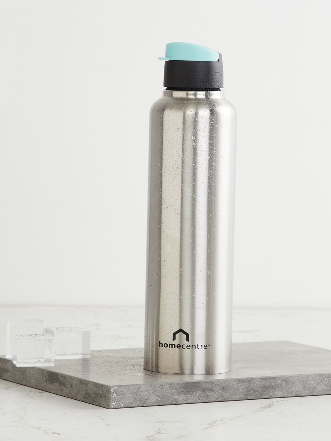 Home Centre Atlantis Silver Solid Stainless Steel Water Bottle - 600ml Price in India