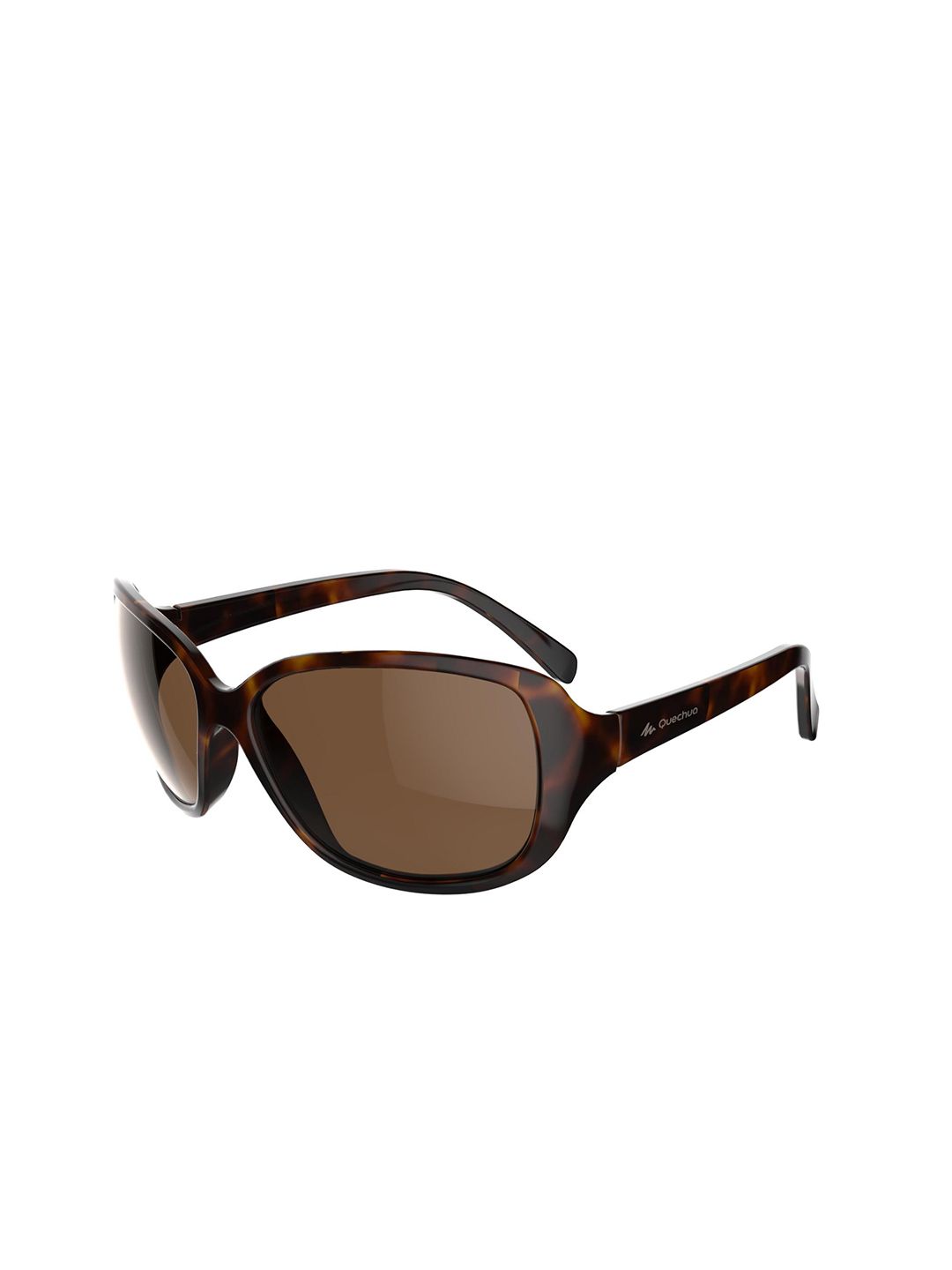 Quechua By Decathlon Unisex Brown Lens & Black Other Sunglasses with UV Protected Lens