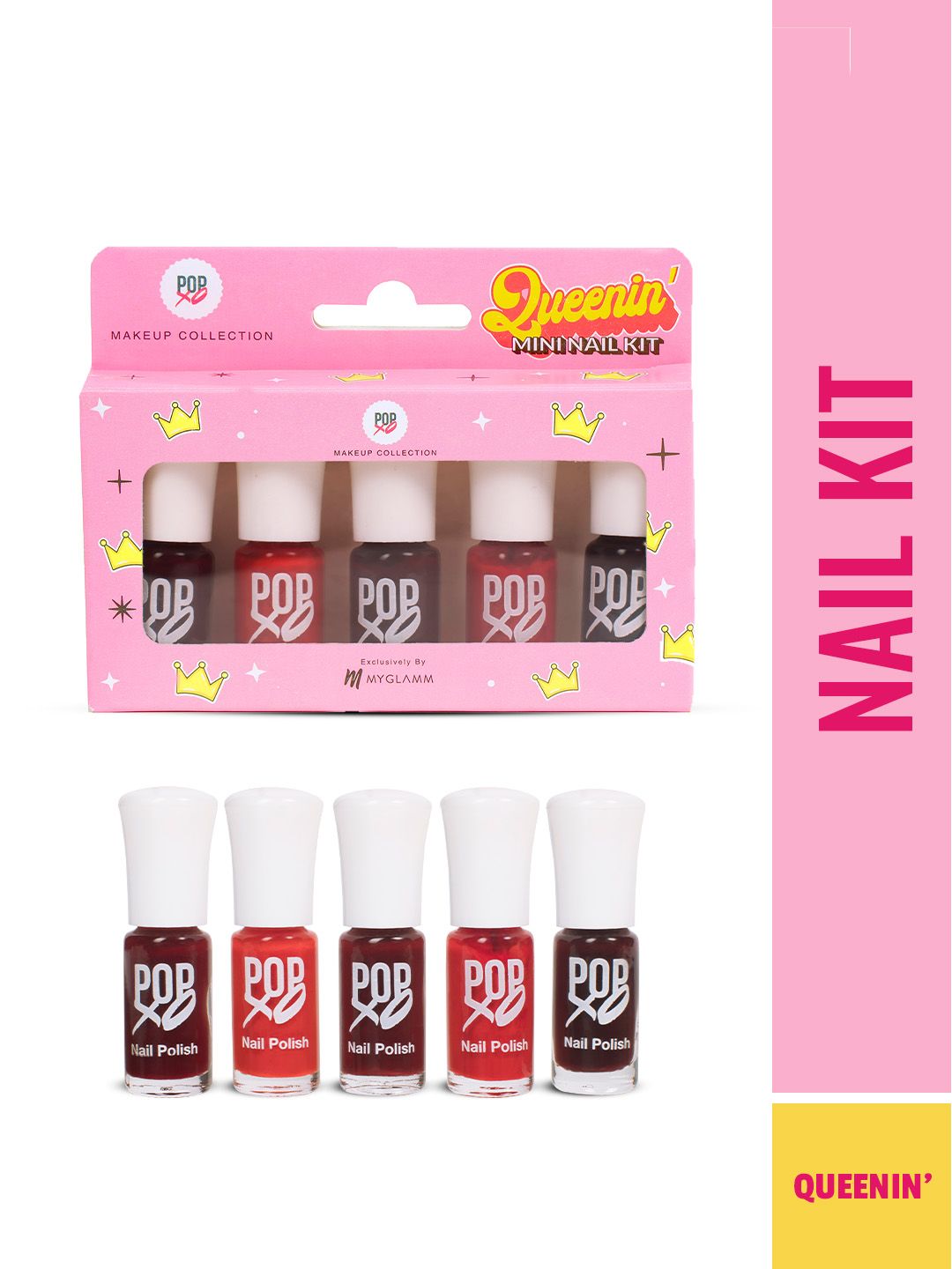 MyGlamm POPxo Makeup Collection -Mini Nail Kit-Queenin' - 15ml