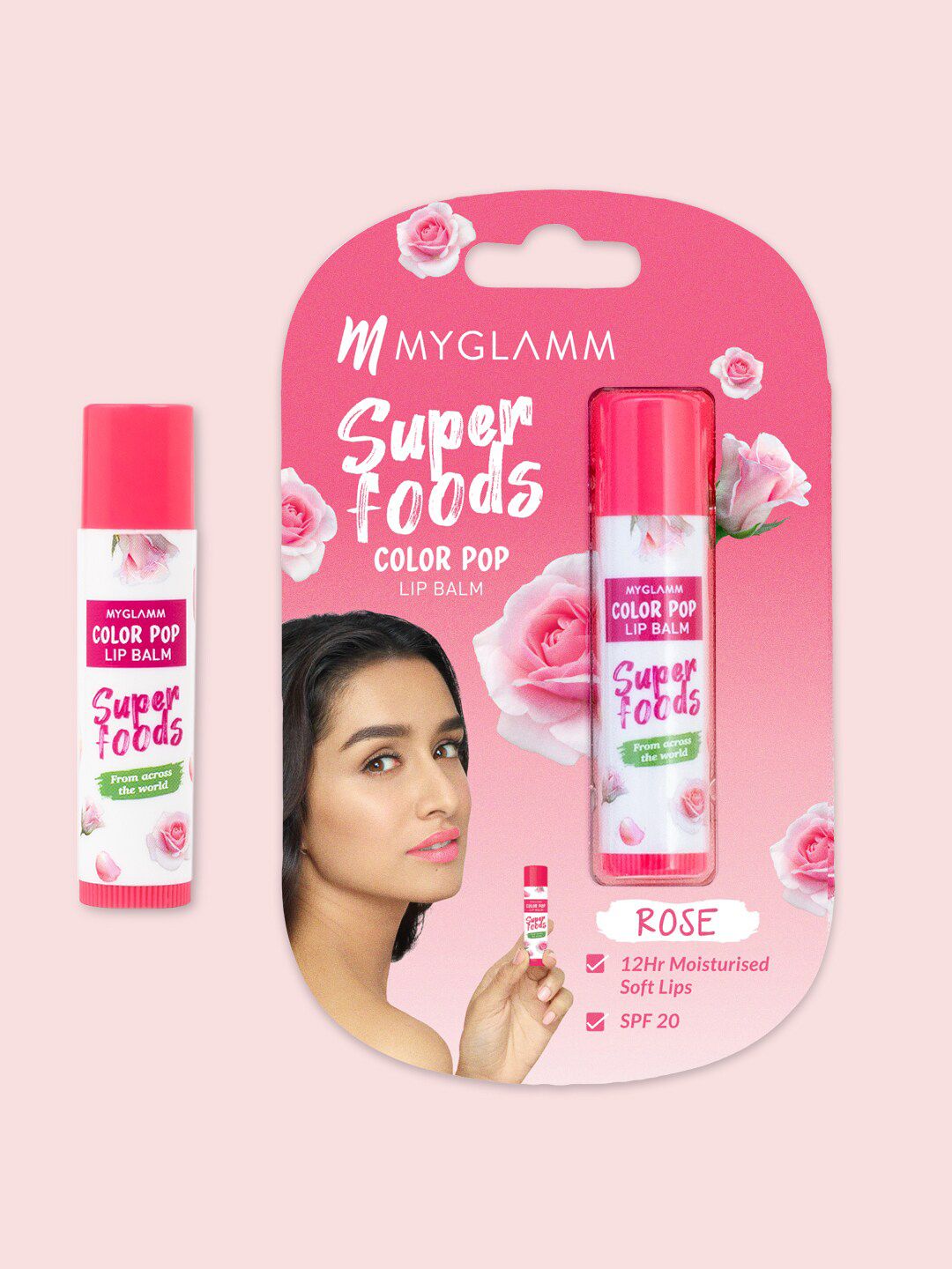 MyGlamm Color Pop Lip Balm - Rose Price in India