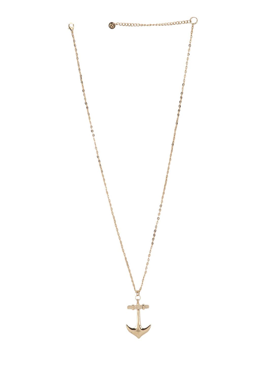 FOREVER 21 Gold-Toned Minimal Chain Necklace Price in India