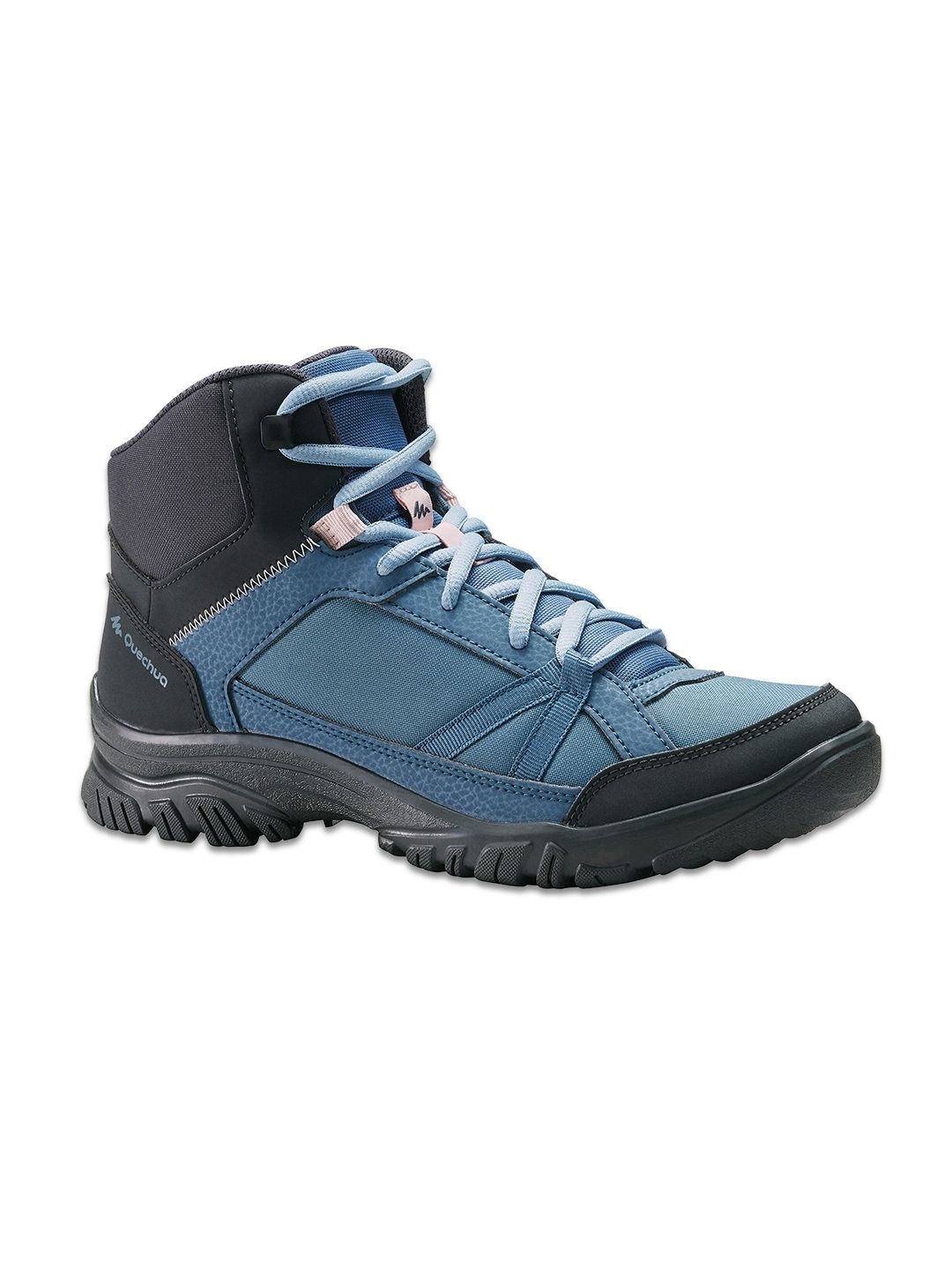 Quechua By Decathlon Women Blue Textile Trekking Non-Marking Shoes Price in India
