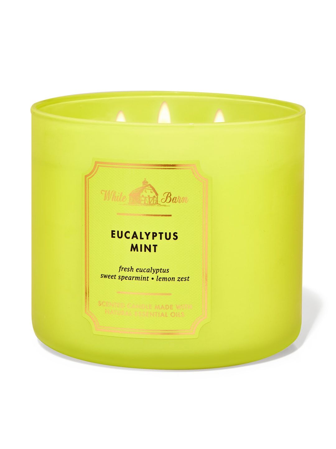 Bath & Body Works Eucalyptus Mint 3-Wick Scented Candle with Essential Oils - 411 g Price in India