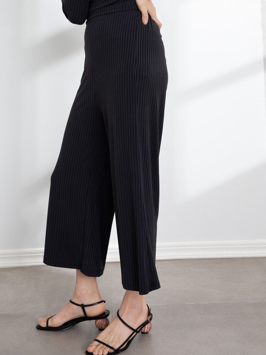 ORIGIN BY ZALORA Woman Black Trousers Price in India