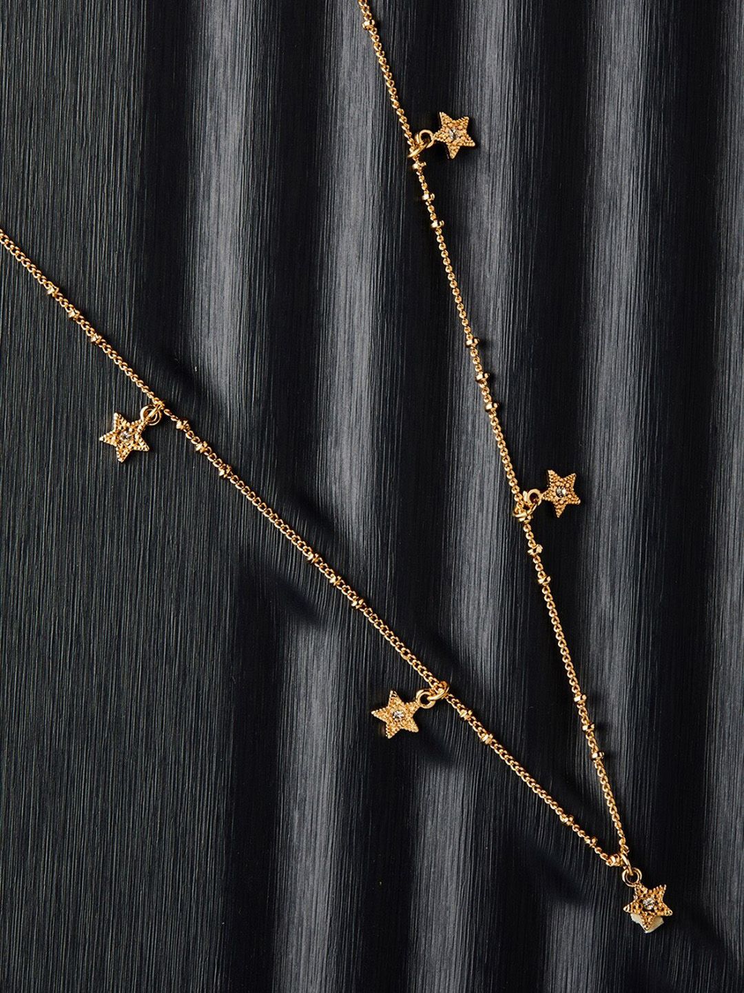 Accessorize Gold-Plated Carded Crystal Starry Necklace Price in India