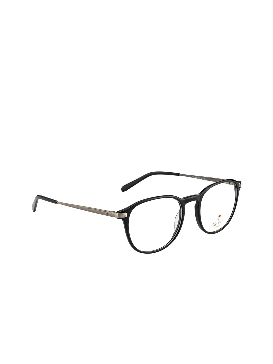 Ted Smith Unisex Black Full Rim Round Frames TSL-318_C1 Price in India