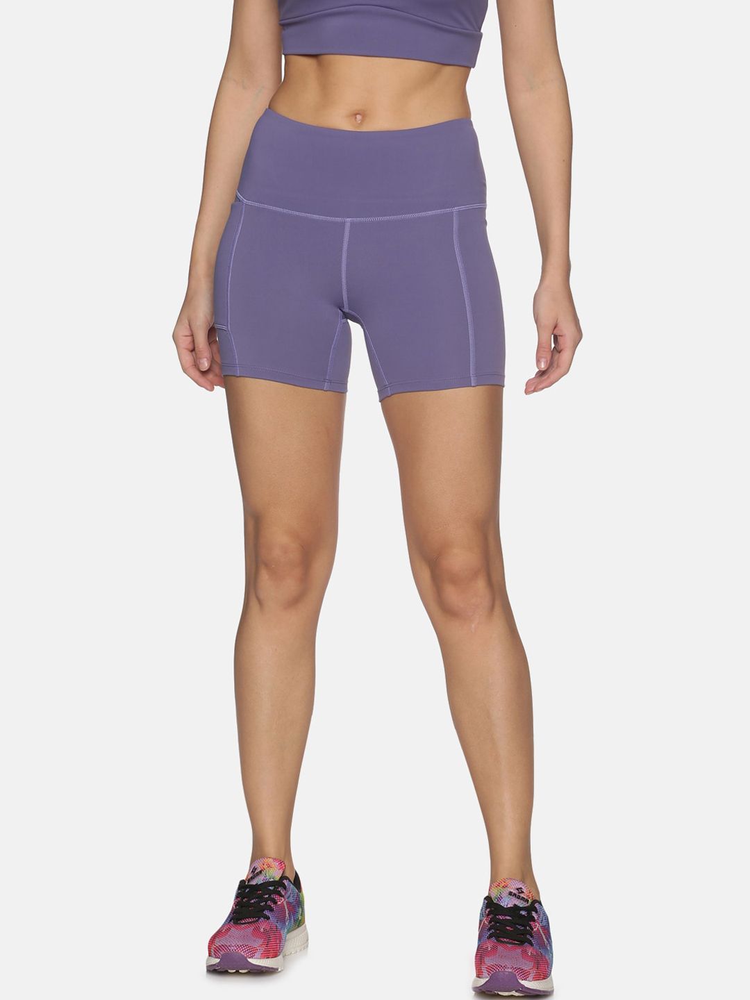 BlissClub Women Lavender High Waist The Ultimate Shorties Price in India