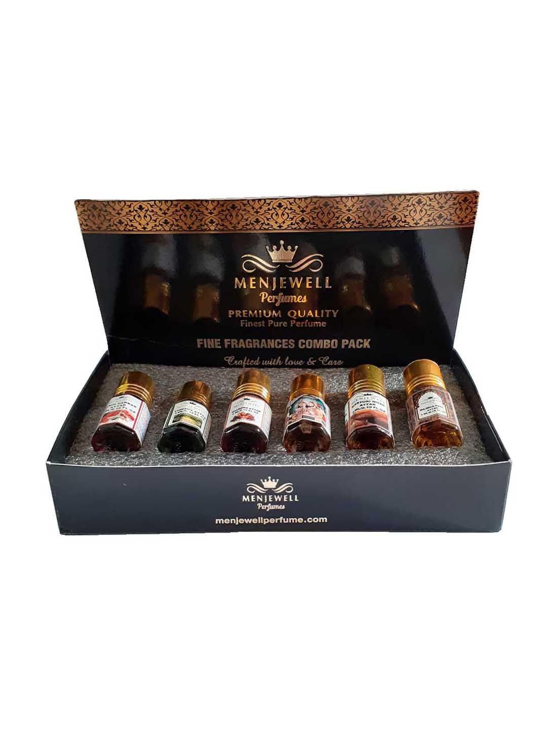 Menjewell Set of 6 Premium Quality Spicy Fine Fragrance Perfumes 3 ml Each Price in India