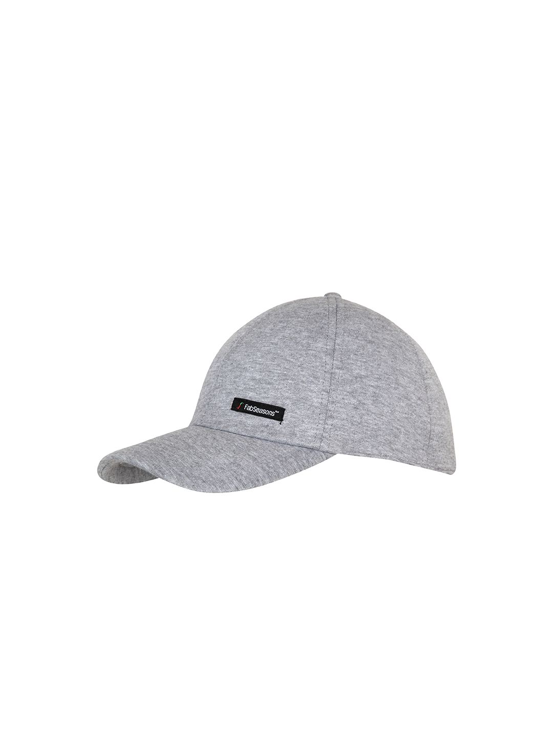 FabSeasons Unisex Grey Solid Baseball Cap Price in India