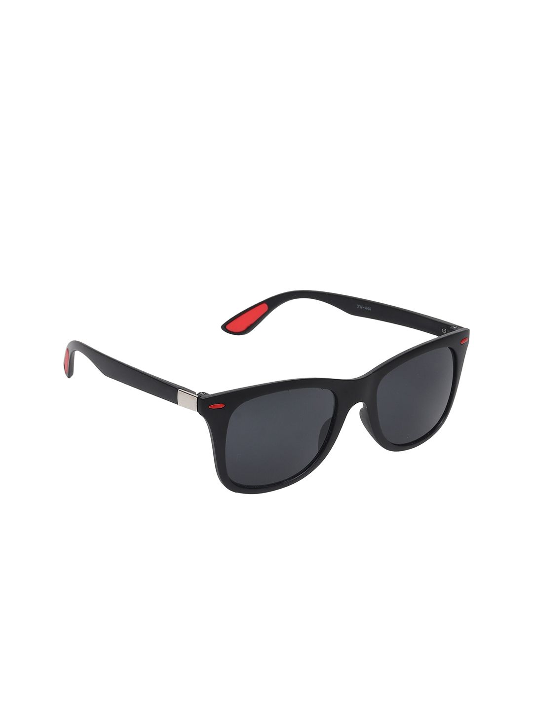 SCAGLIA Unisex Black & Black Wayfarer Sunglasses with UV Protected Lens SCG_RED-TIP_BLACK Price in India