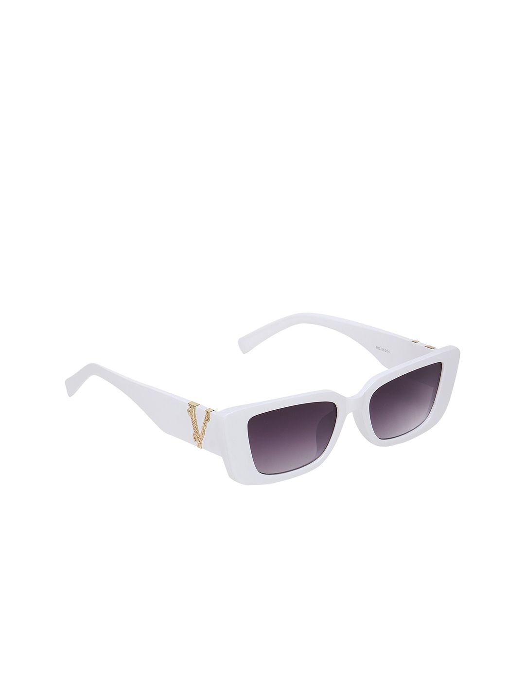 ALIGATORR Unisex Grey Lens & White Square Sunglasses with UV Protected Lens Price in India