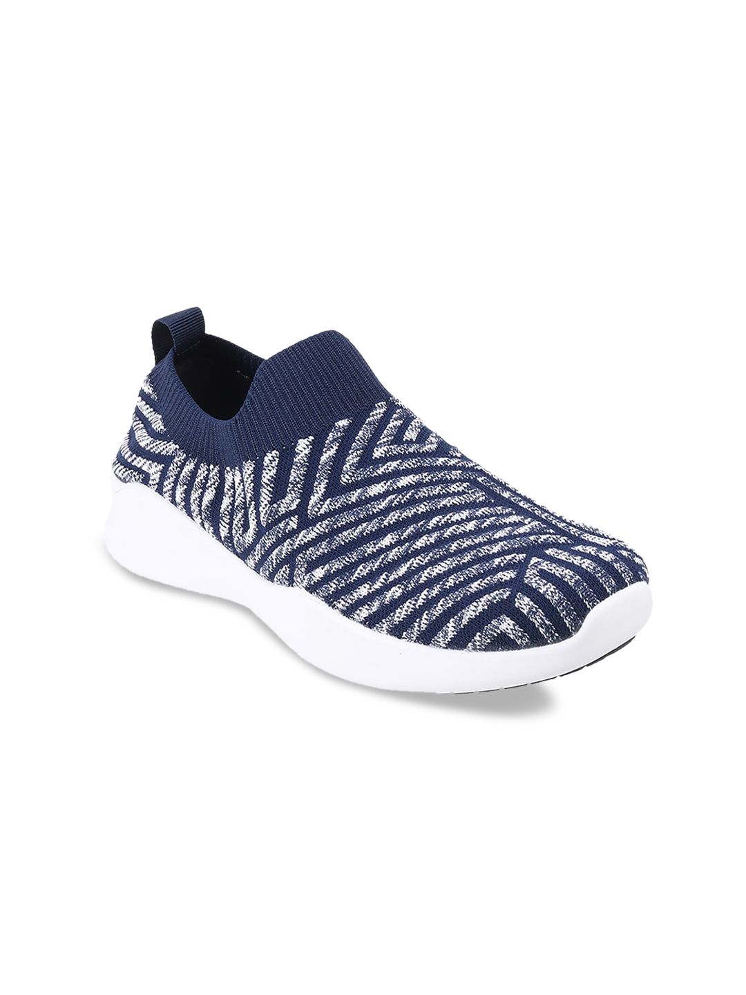 ACTIV Women Blue Woven Design Slip-On Sneakers Price in India