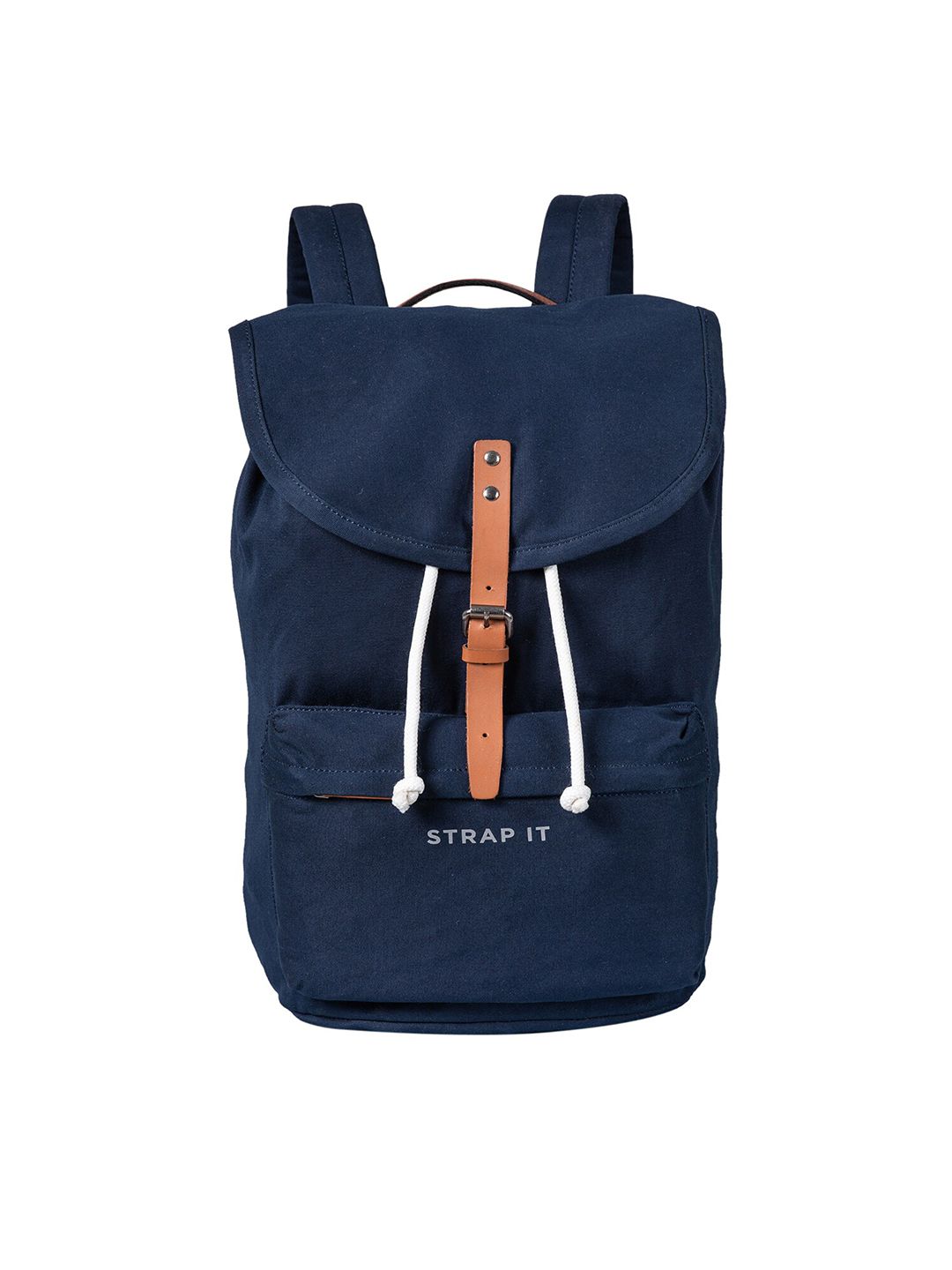 STRAP IT Unisex Navy Blue Travel Laptop Backpack Price in India