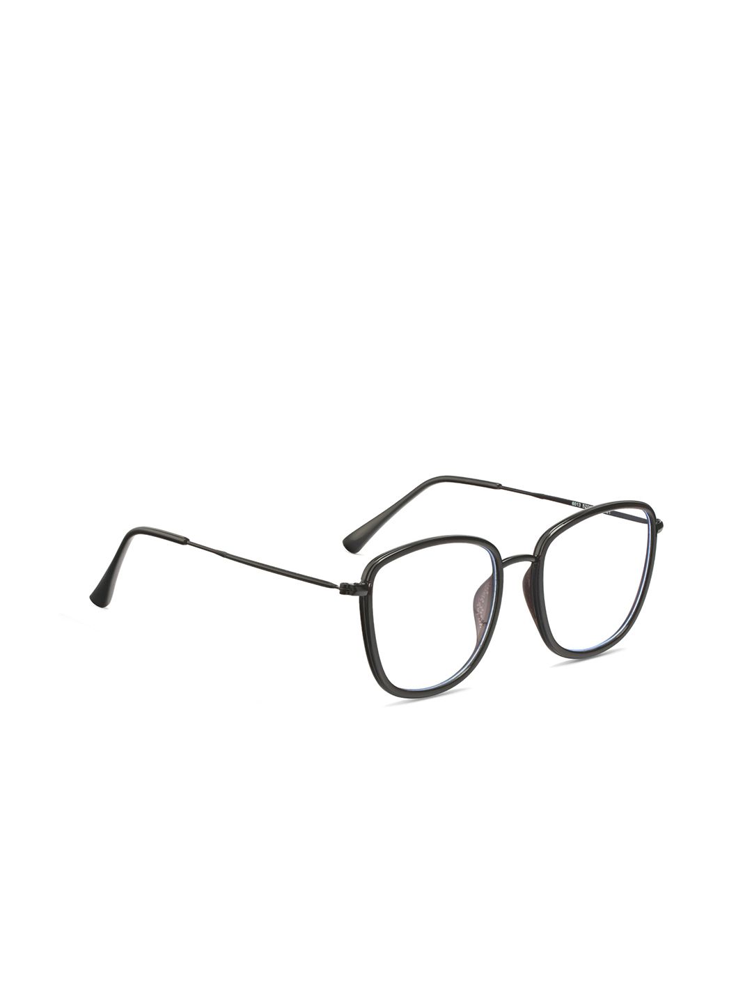 ROYAL SON Unisex Black Full Rim Square Frames Price in India