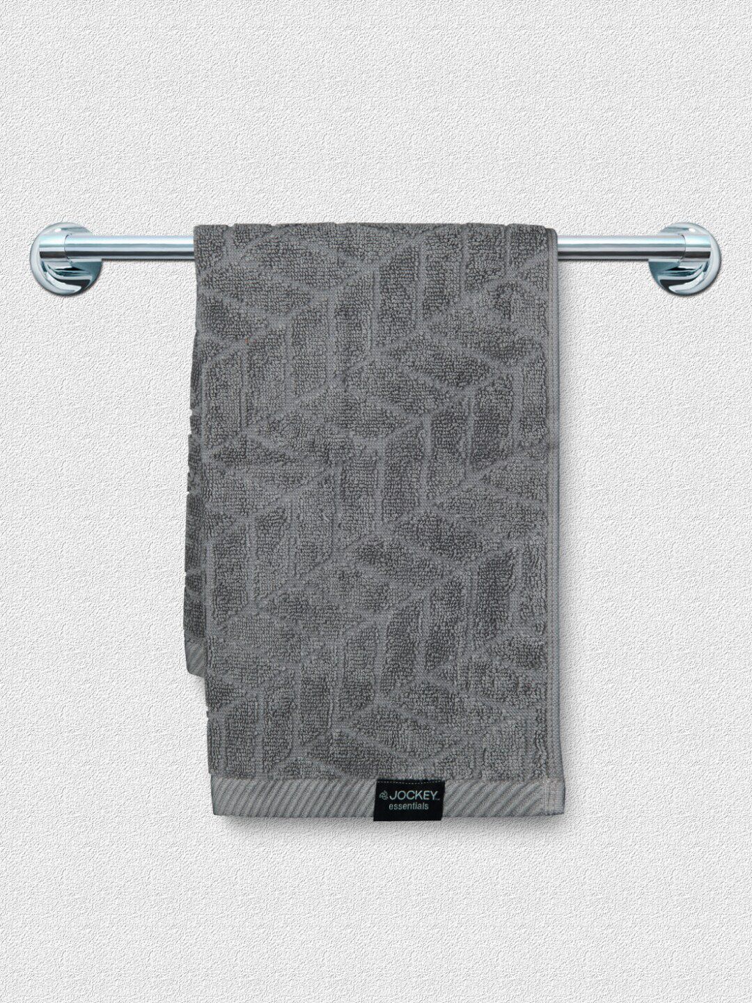 Jockey Grey Pack Of 2 Solid Hand Towel Price in India
