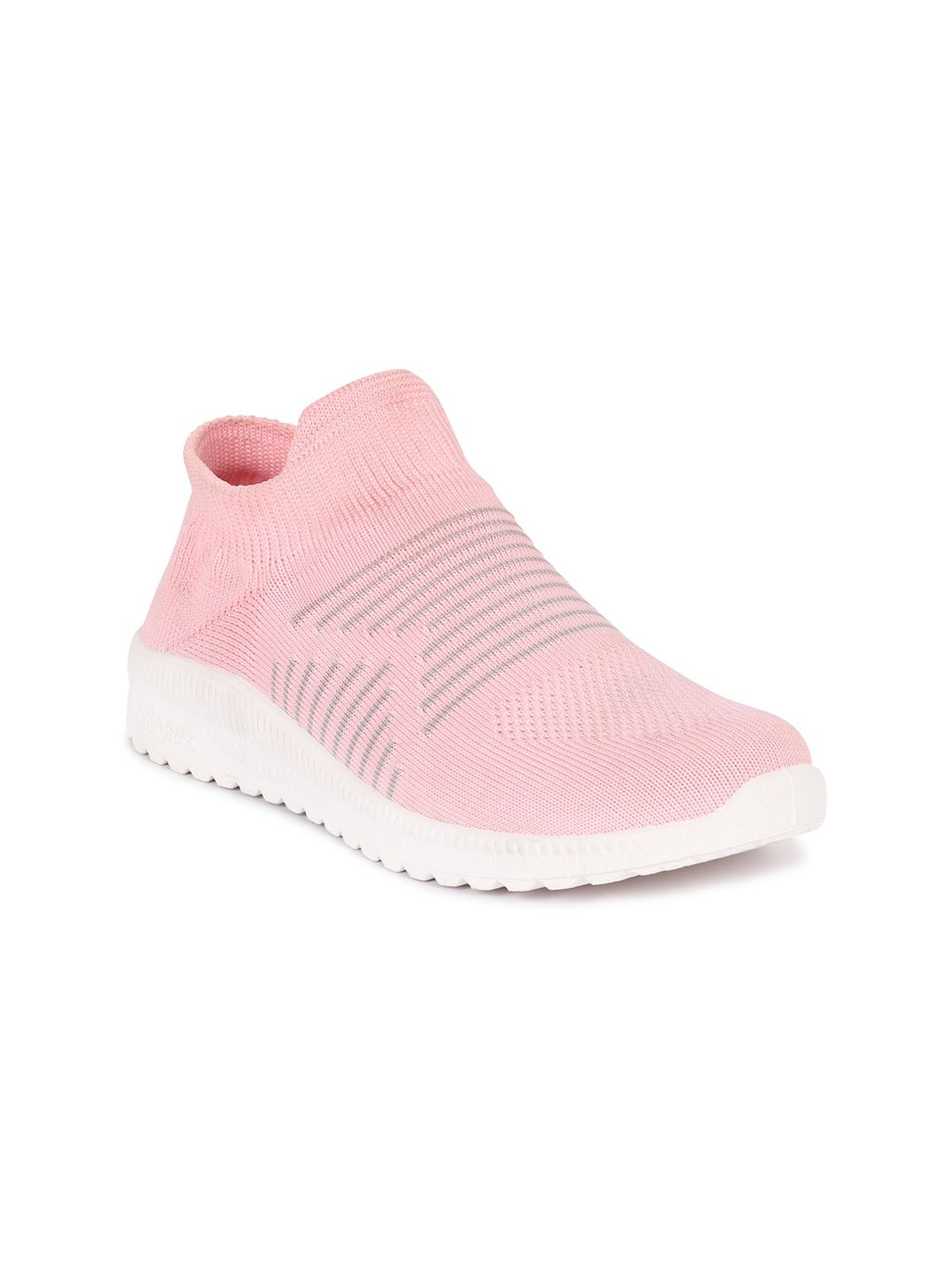 Bella Toes Women Pink Woven Design Slip-On Sneakers Price in India