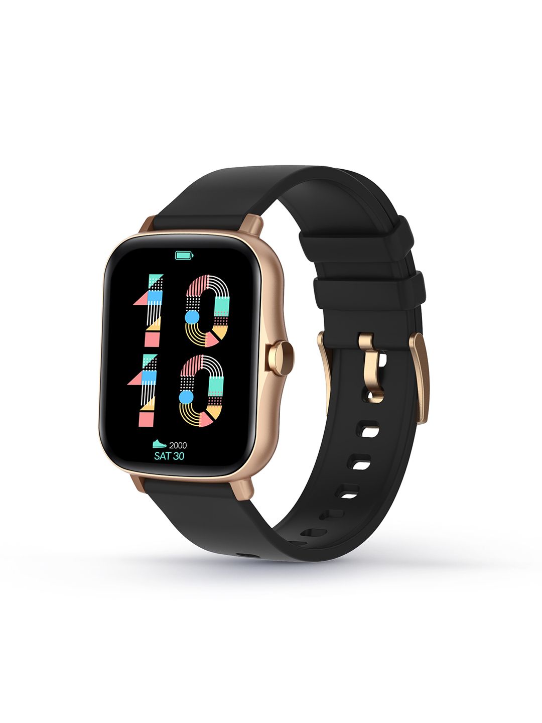 pebble Black & Gold-Toned Solid Smart Watch PFB 15 Price in India