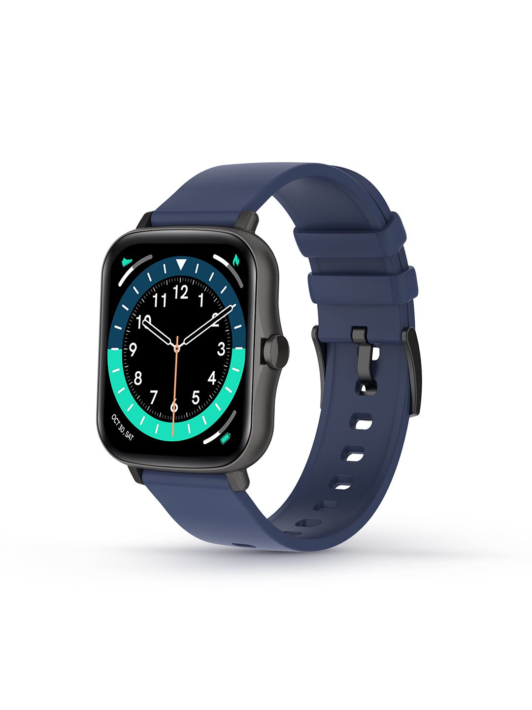 pebble Metallic Blue Solid PFB15 Pro Smartwatch Price in India