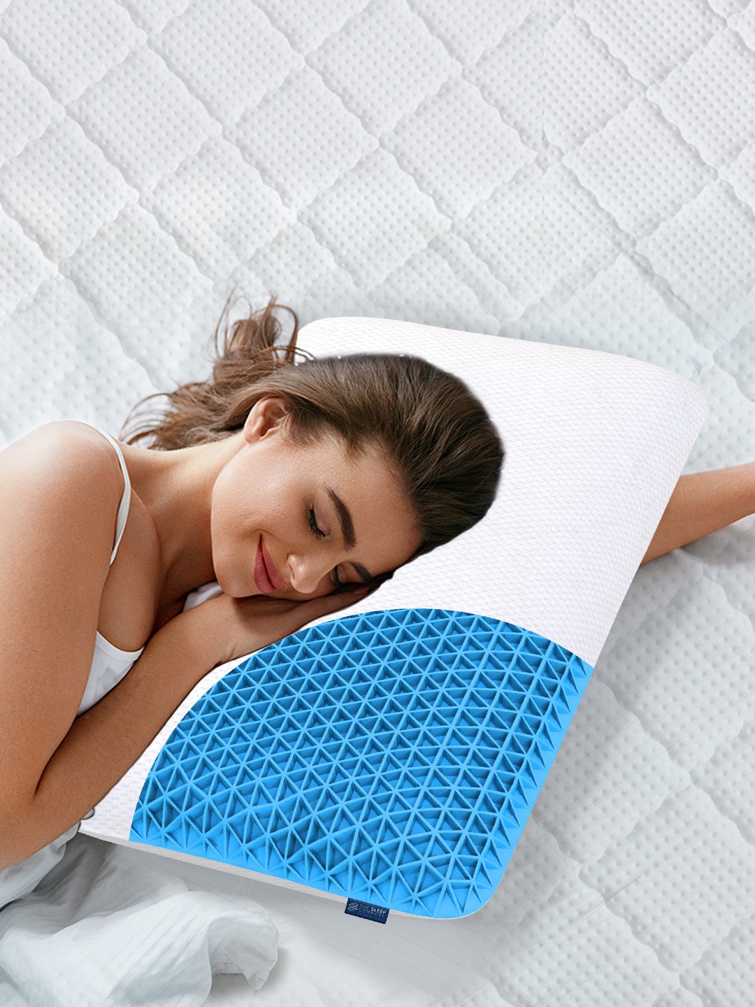 THE SLEEP COMPANY White SmartGRID Hybrid Pillows Price in India