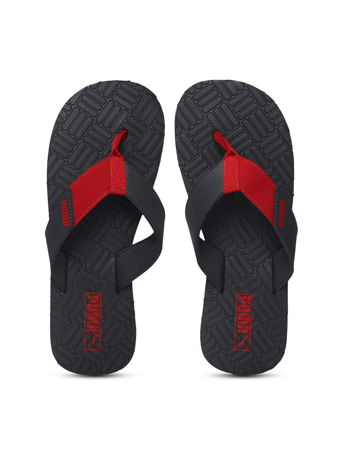 Puma Unisex Navy Blue & Red Colourblocked Thong Flip-Flops Price in India