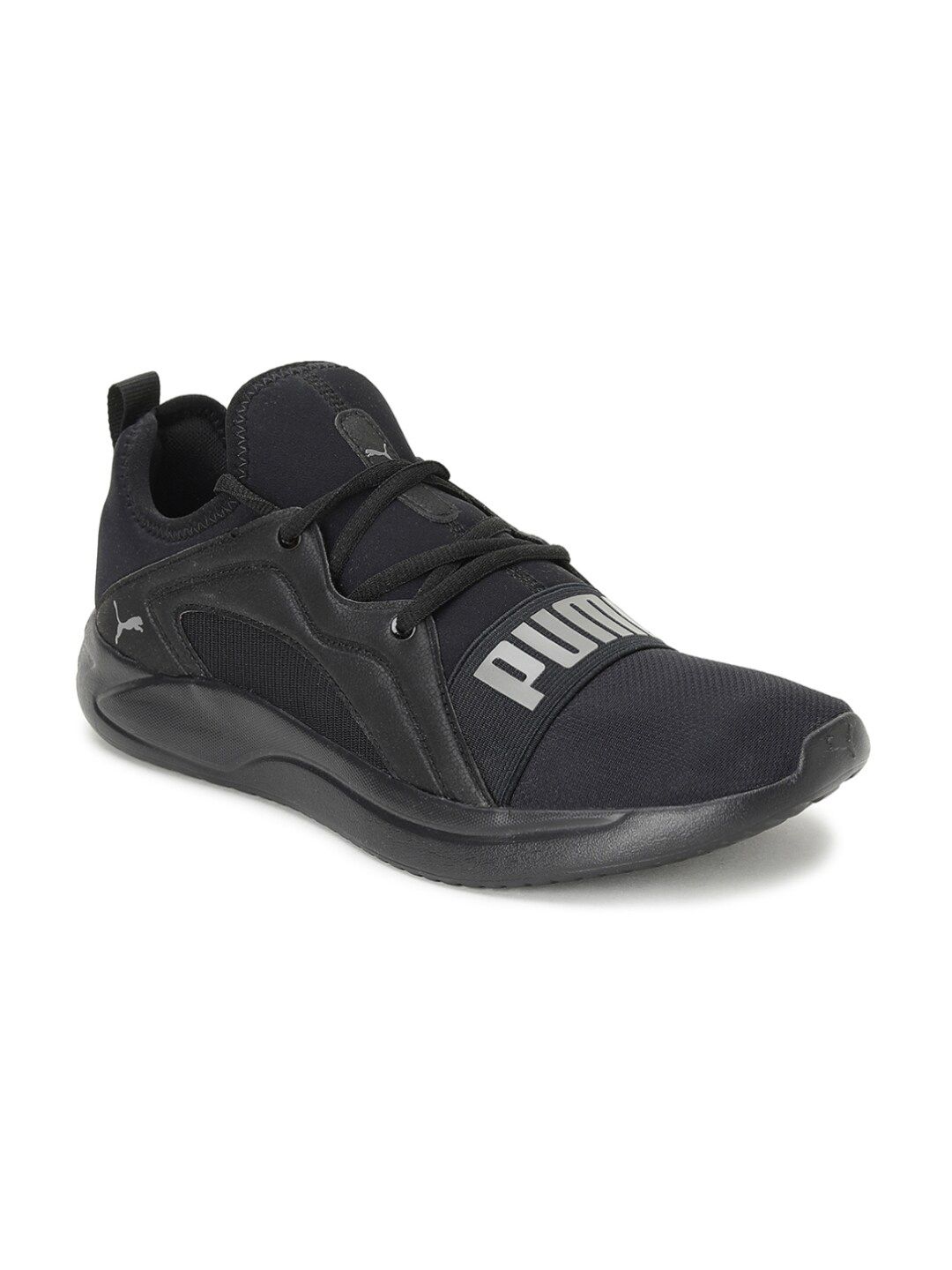 Puma Unisex Black Textile Running Shoes Price in India