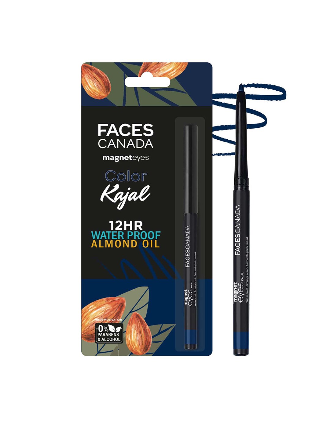 FACES CANADA Magneteyes Waterproof Color Kajal - Blue Motivation 01 Price in India