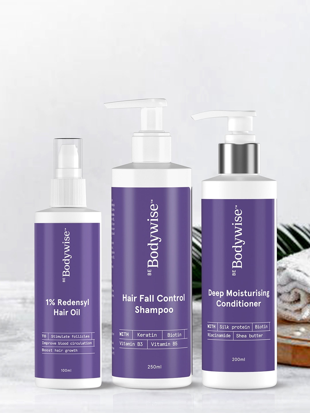 Be Bodywise Hair Fall Reduction Pack with Hair Oil, Shampoo & Conditioner Price in India