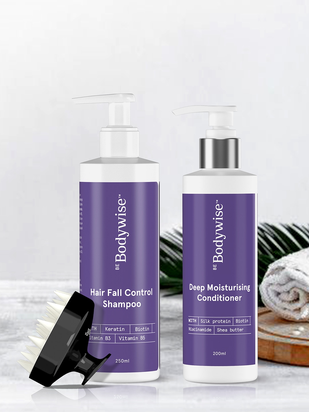 Be Bodywise Hair Cleanse & Protect Pack with Shampoo Conditioner & Scalp Massager Price in India