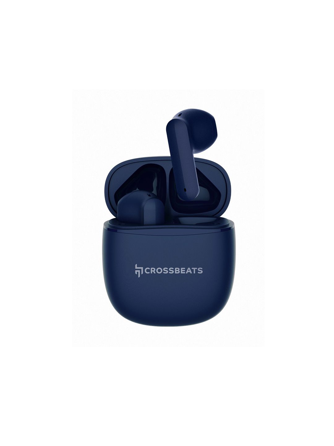 CrossBeats Blue Solid True Wireless In-Ear Airpop Earphones Price in India