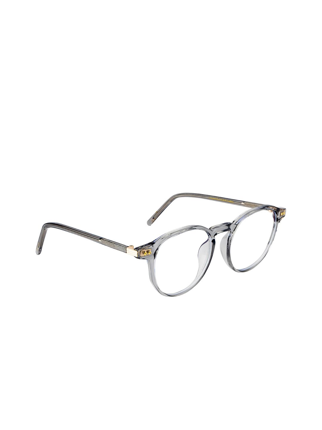 Ted Smith Unisex Grey Blue Light Blocking Computer Full Rim Round Frames - TSI-B008_GRY Price in India