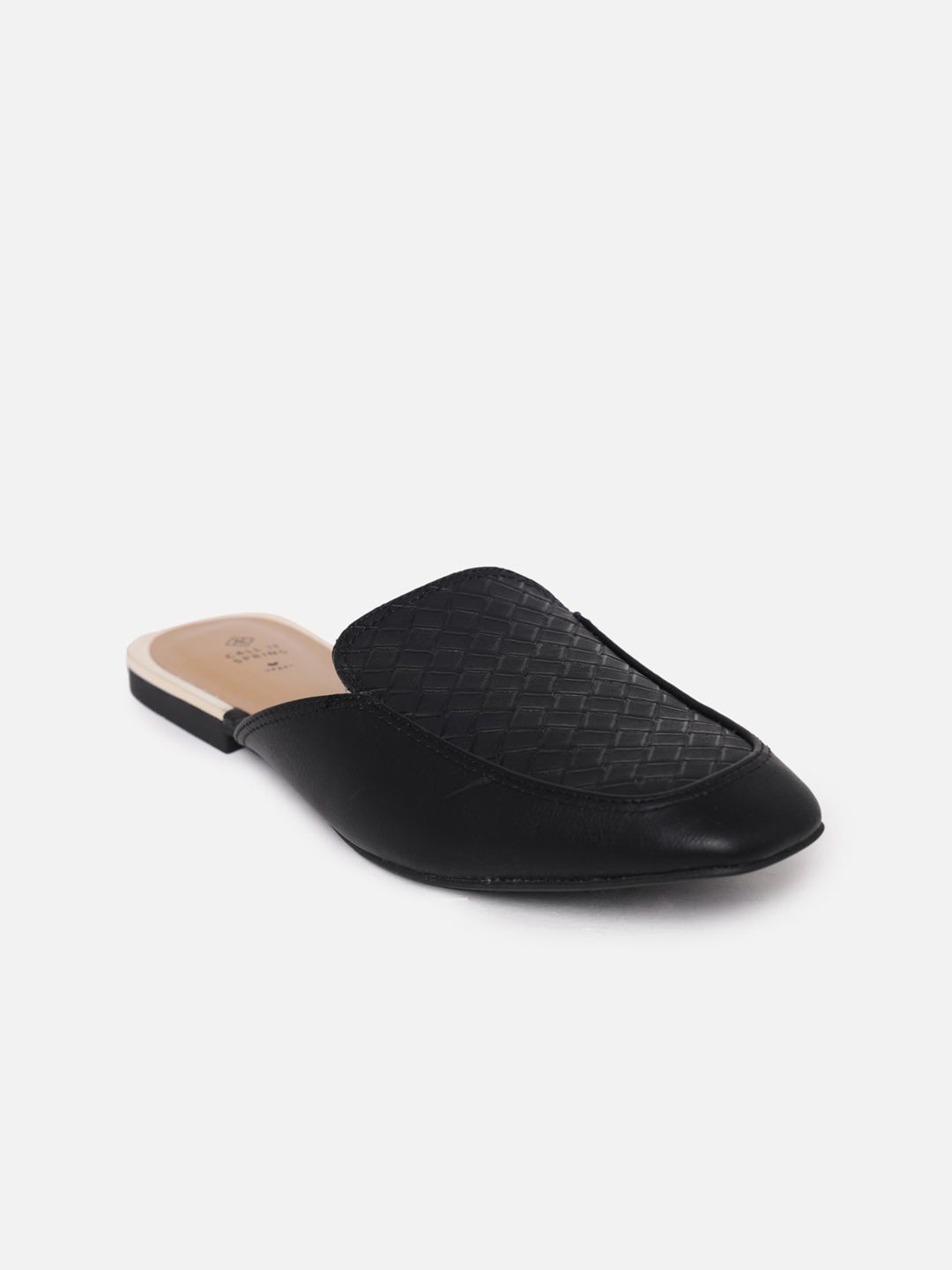 Call It Spring Women Black Woven Design Loafers Price in India