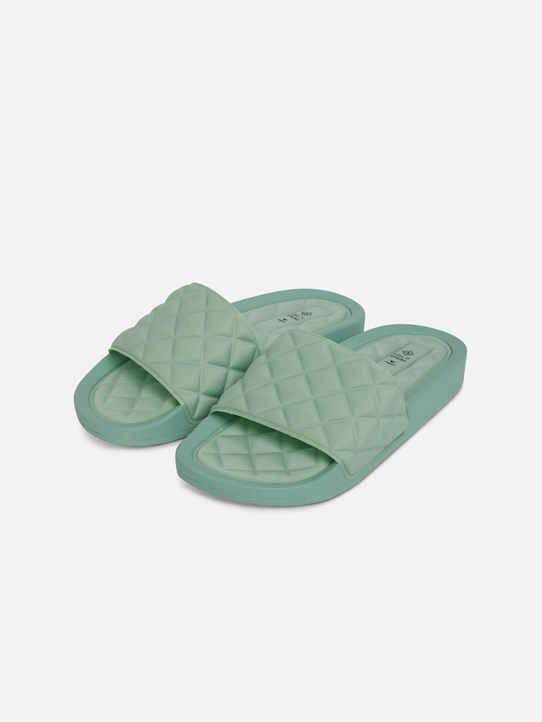 Call It Spring Women Green Sliders Price in India
