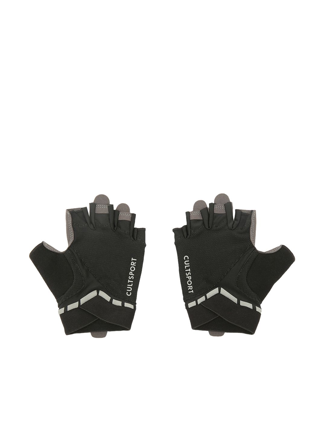 Cultsport Unisex Black & Grey Training Workout Gloves Price in India