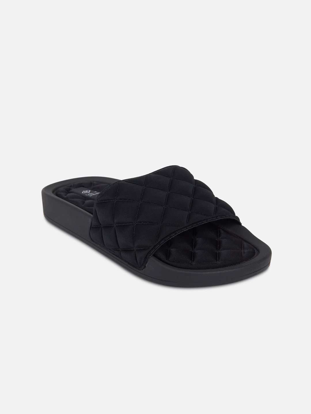 Call It Spring Women Black Solid Sliders Price in India