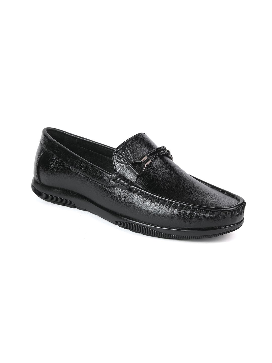 BRATVA Men Black Loafers