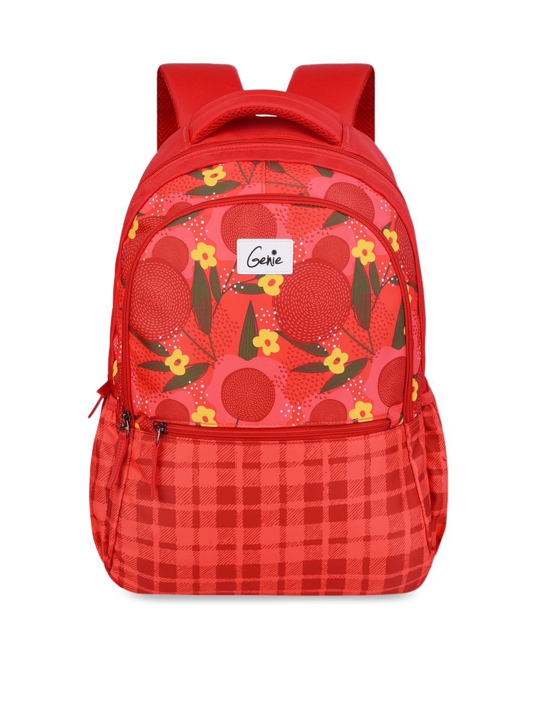 Genie Women Red & Green Backpack Price in India