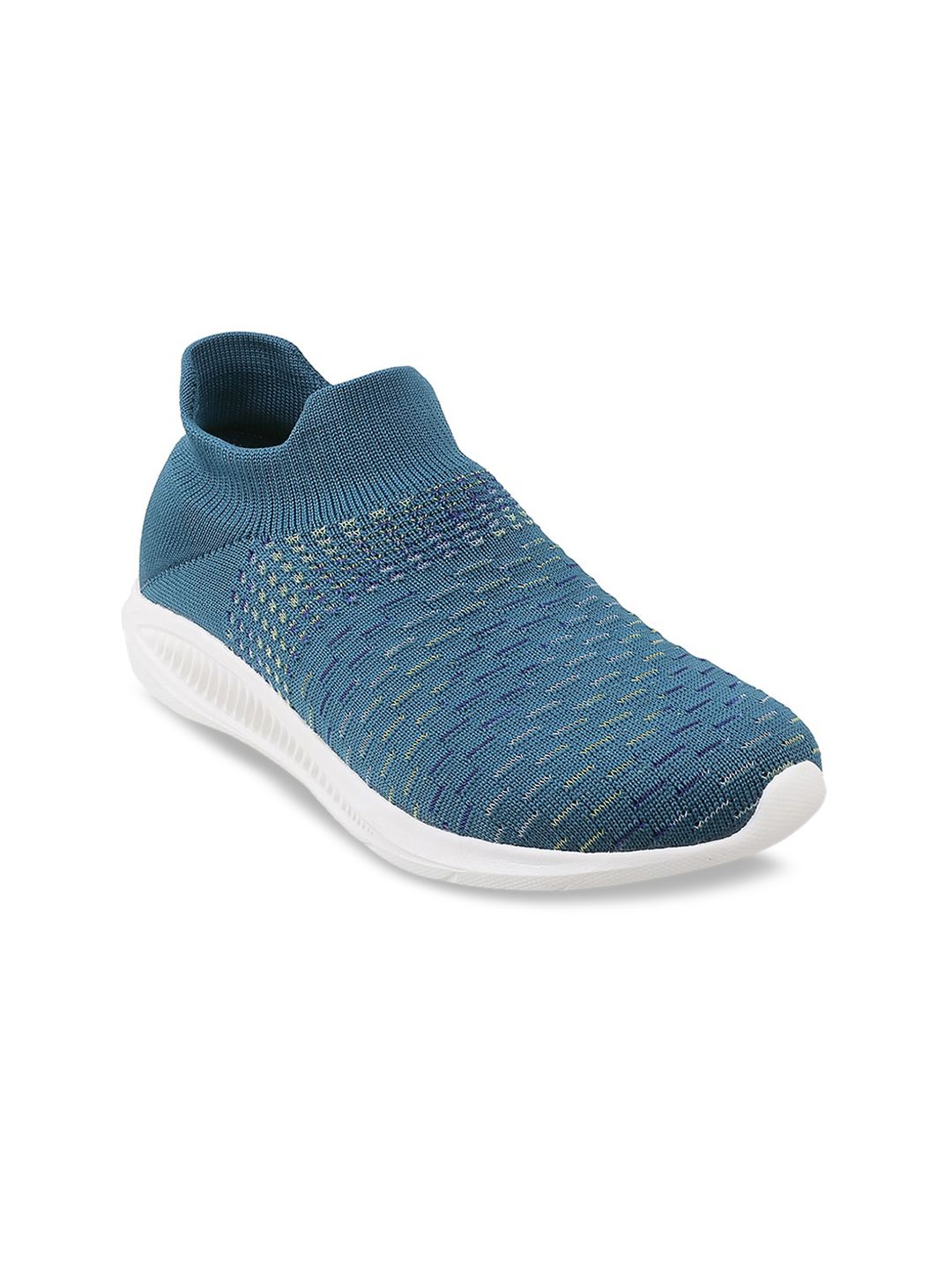 WALKWAY by Metro Women Blue Woven Design Slip-On Sneakers Price in India